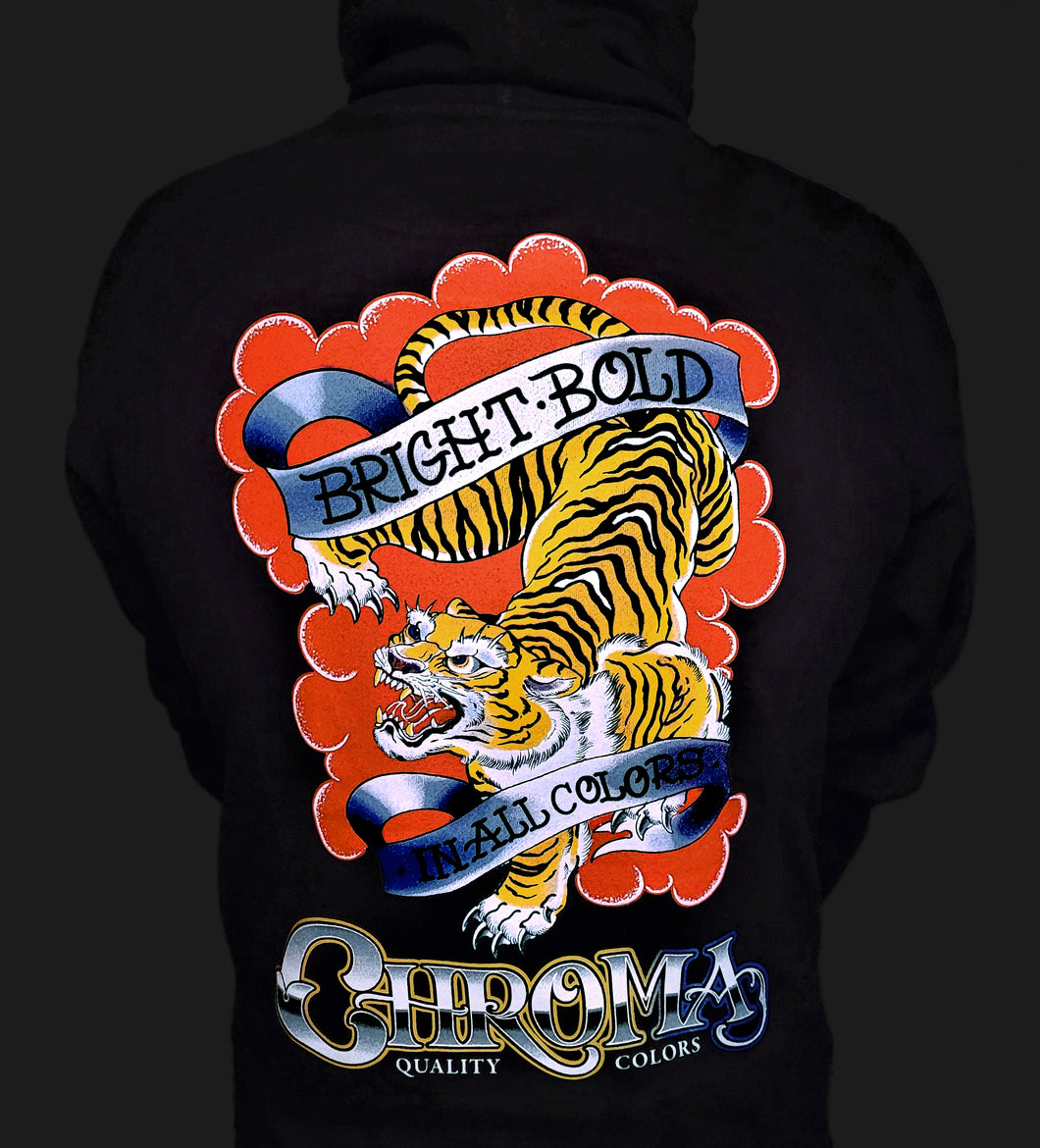 Tiger Pullover Hoodie - Black